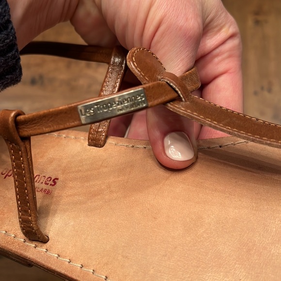 La Tropizienne leather sandals purchased in Paris. - Picture 3 of 4